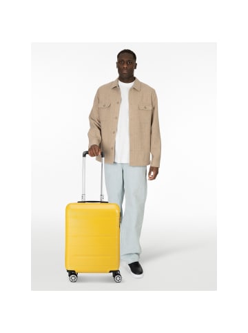 5583 4 Rollen Kabinentrolley 55 cm gelb