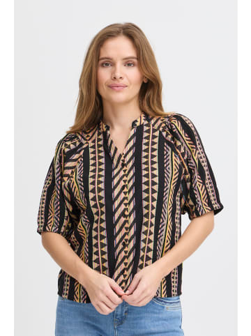Kurzarmhemd PZLEZIA Regular fit in Black Beauty