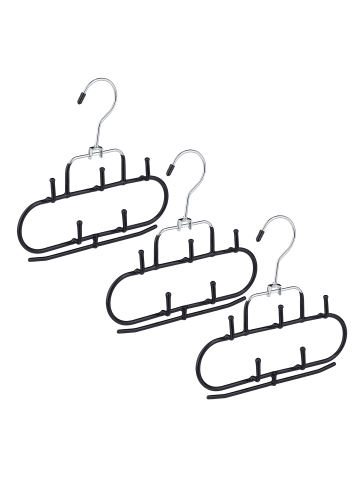 3x Gürtelhalter in Schwarz
