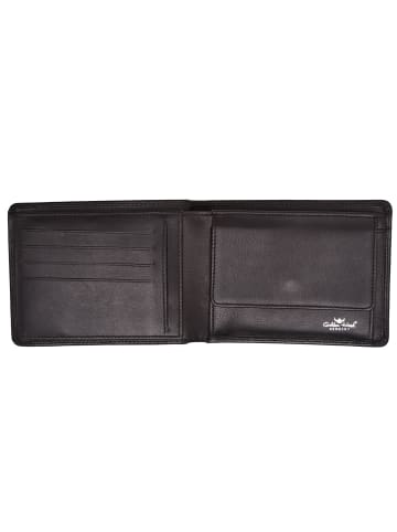 Polo Geldbörse RFID Leder 12,5 cm schwarz