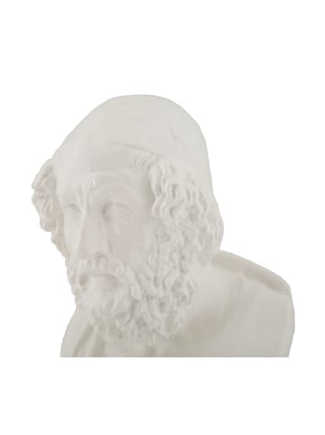Skulptur in Form einer männlichen Büste aus Kunstharz, 12,9 x 12,5 x 25 cm