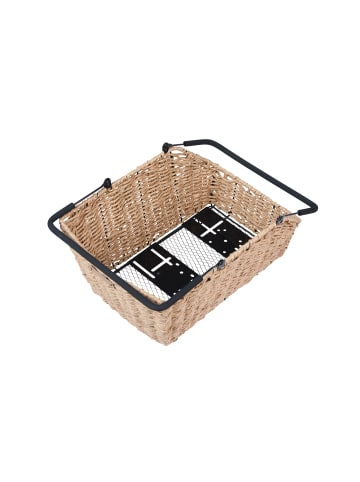 Hinterradkorb "Cento Rattan Look Multisystem NX" in braun