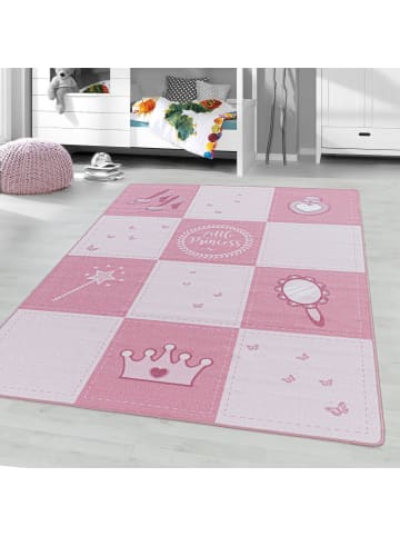 Kinder Teppich Paula in Pink