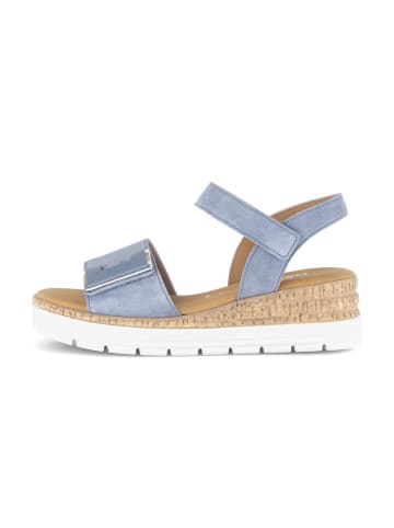 Plateau Sandalen in blau