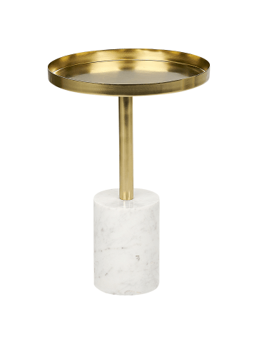 Beistelltisch CAMELO II in Gold/Weiß - (W) 36 x (H) 52 x (L) 36 cm