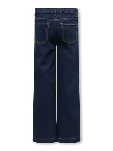 Jeans mit weitem Bein in Dark Blue Denim