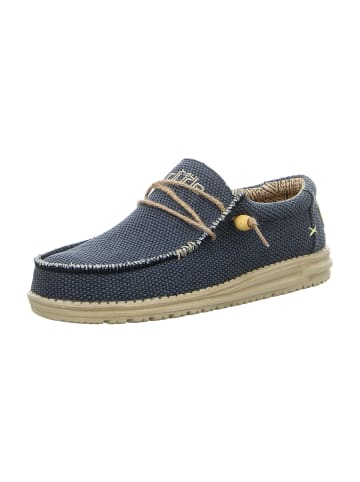 Mokassin Schnürschuhe in Blau