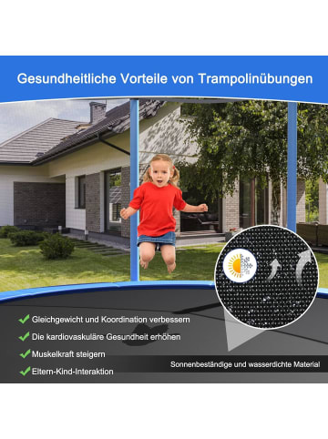 Trampolin φ244cm Outdoor in Blau