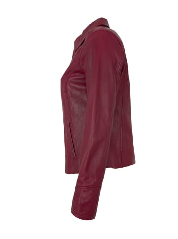 Lederjacke Lammnappa in Violett