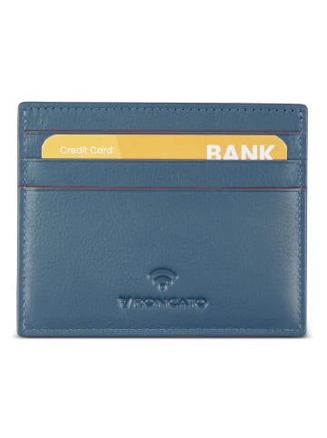 Detroit Kreditkartenetui RFID Schutz Leder 10 cm denim