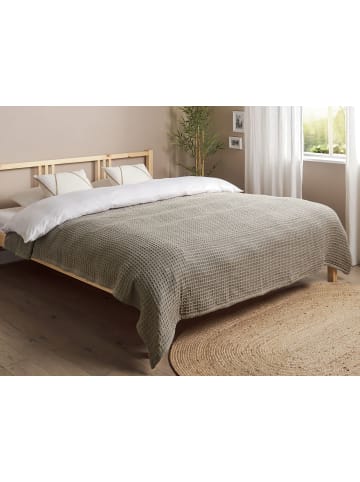 Tagesdecke CHAGYL in Beige - (W) 200 x (H) 1.2 x (L) 220 cm