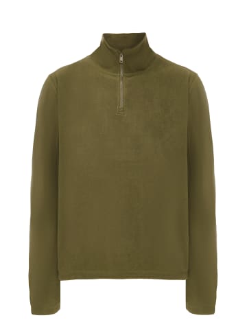 Herren Fleecepullover in Khaki