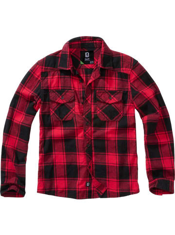 Hemd "Kids Check Shirt Long Sleeve" in Rot