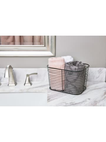 Badkorb 11507 in Anthrazitgrau - (W)19  x (H)14.5  x (L)24 cm