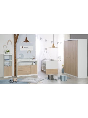 Babyzimmer Set Gabriella mit Bett, Kommode & 3-türigem Schrank