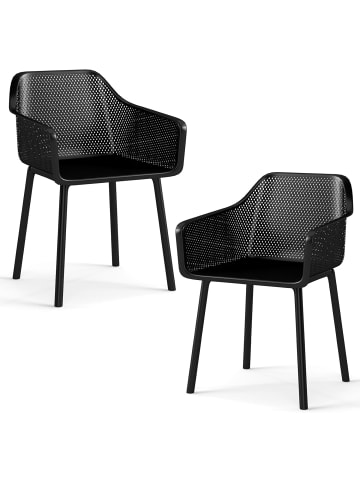 2er Set Esszimmerstühle in Schwarz