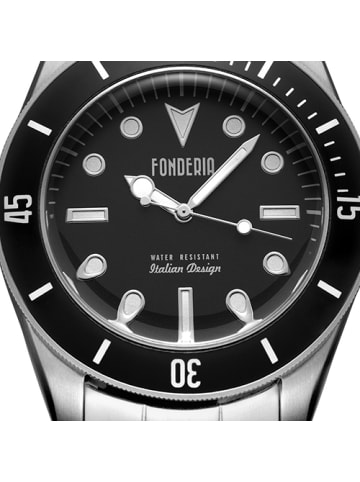 Analog-Armbanduhr Fonderia Seawolf silber groß (ca. 43,5mm)