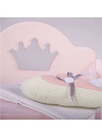 Puppenhochstuhl Prinzessin Sophie – rosa/silber mit Krone