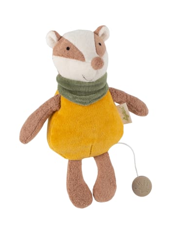 Spieluhr Dachs Pure Collection in Gelb/Grau/Dachs