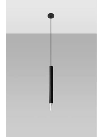 Hängeleuchte VITTORIA 1 Schwarz stahl und glas (L)8cm (B)8cm (H)120cm