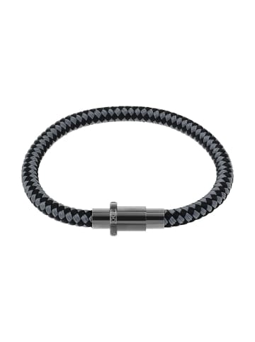 Armband Edelstahl, IP gun, Nylon in Schwarz
