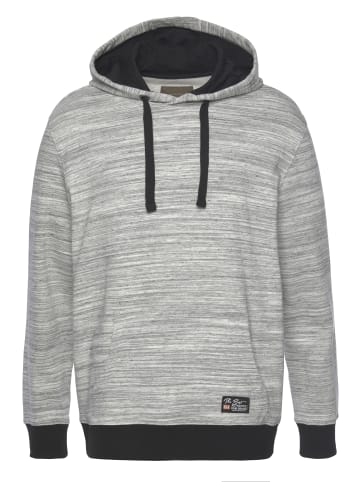 Kapuzensweatshirt in grau-weiß