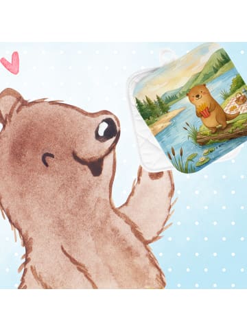 Topflappen Otter See Pommes Design ohne Spruch in Weiß