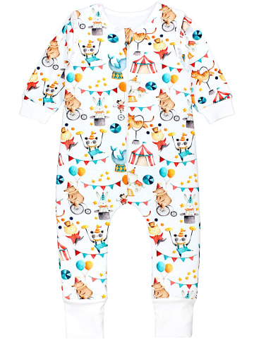 Babyschlafsäcke mit Beinen und Ärmel in weiß Modell 2