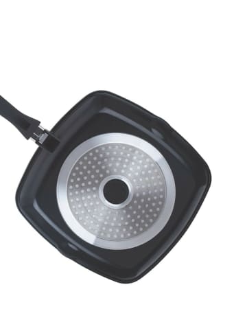 Aluguss Grillpfanne Ø28cm in Schwarz