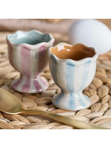 Eierbecher WILLA mit Streifen 2er Set