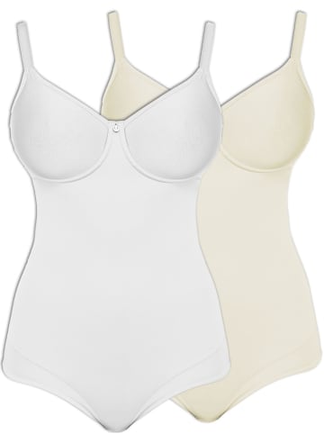 2er Pack Body mit Bügel Catania in Champagner Weiss