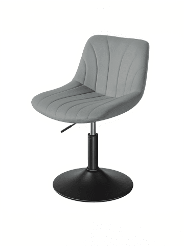 Barhocker Tyra in Grau - (B)46.5 x (H)(65.5-77.5) x (T)43 cm