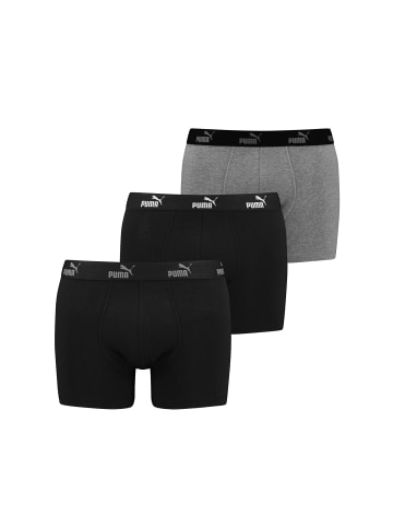 Boxershorts PUMA BW MEN PROMO SEASON Boxer 3P in Black/Grey Combo