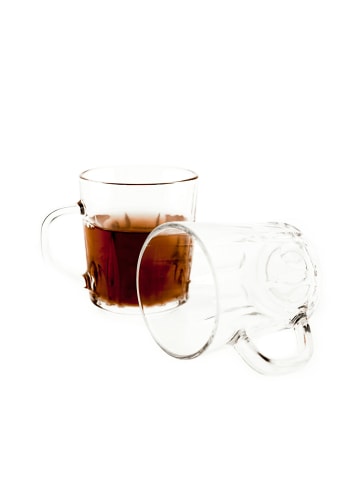 Almina Gözde 6 Tlg. Gläser-Set für Tee, Kaffee mit Muster in Transparent