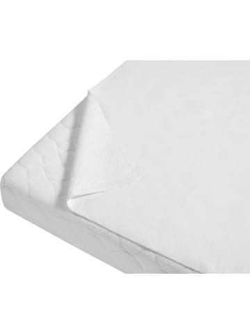 Molton/Frottee-Betteinlage 70x100 cm in weiß