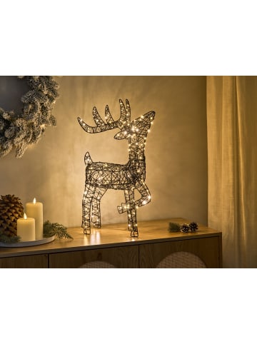LED Deko RAVSJON in Schwarz - (W) 33 x (H) 58 x (L) 11 cm