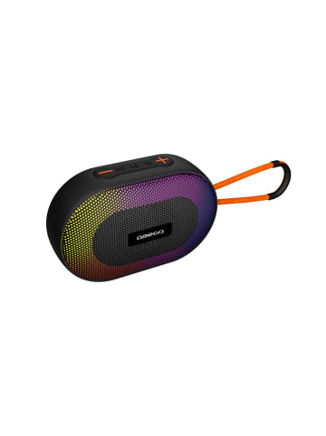 OMEGA LAUTSPRECHER BLUETOOTH V5.1 5W RMS RGB Elipse-Gurt in Schwarz