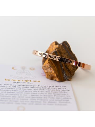 Armreif Be here right now in Rosé-Gold