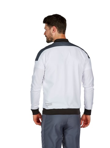Herren Change By Erima Präsentationsjacke in weiß/slate grey/schwarz