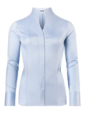 Bluse tailliert in eisblau