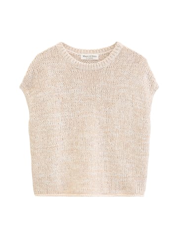 Ärmelloser Strickpullover oversized in Light Beige