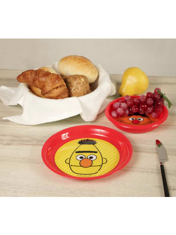 Teller Sesamstraße 4er Set in Rot - 21cm