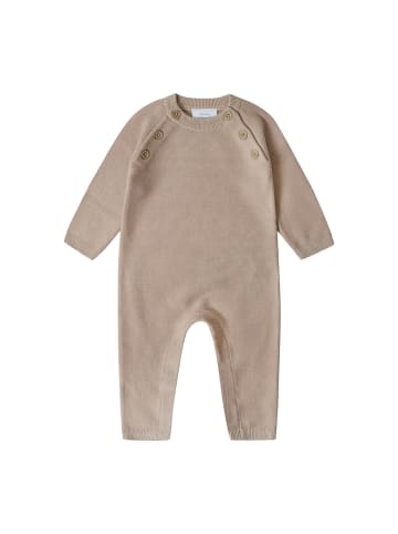 Strick-Overall in beige