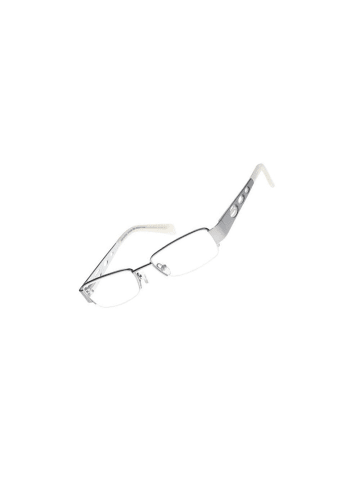 Fossil Brillengestell aus Metall in Gunmetal