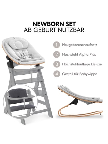 Alpha Plus Grey 4-tlg. Newborn Set Eco in grau