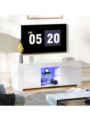 TV Schrank in Weiß 120L x 34B x 45H cm