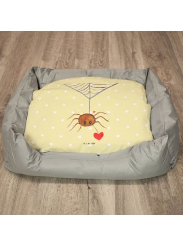 Katzenkorb Spinne Agathe Liebe ohne Spruch in Gelb Pastell