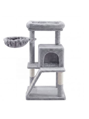 Katzenbaum Clawfy in Hellgrau - (B)48 x (H)94.8 x (T)48 cm