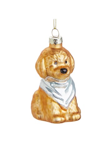 Butlers Anhänger HANG ON Hund mit Halstuch in Hellbraun