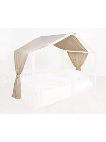 tiSsi® Baldachin Musselin für Hausbetten 120-140x200 cm creme